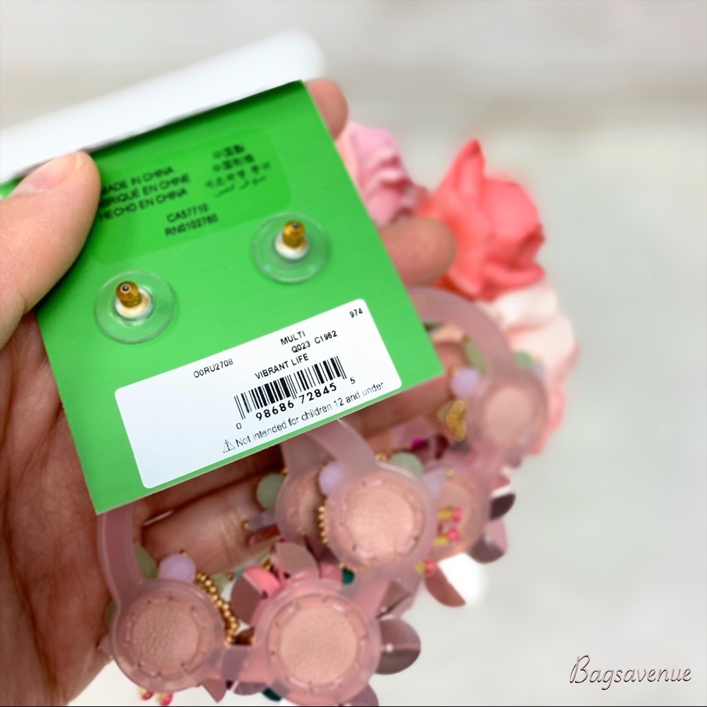Kate spade vibrant life multi earrings one size - Picture 6 of 6